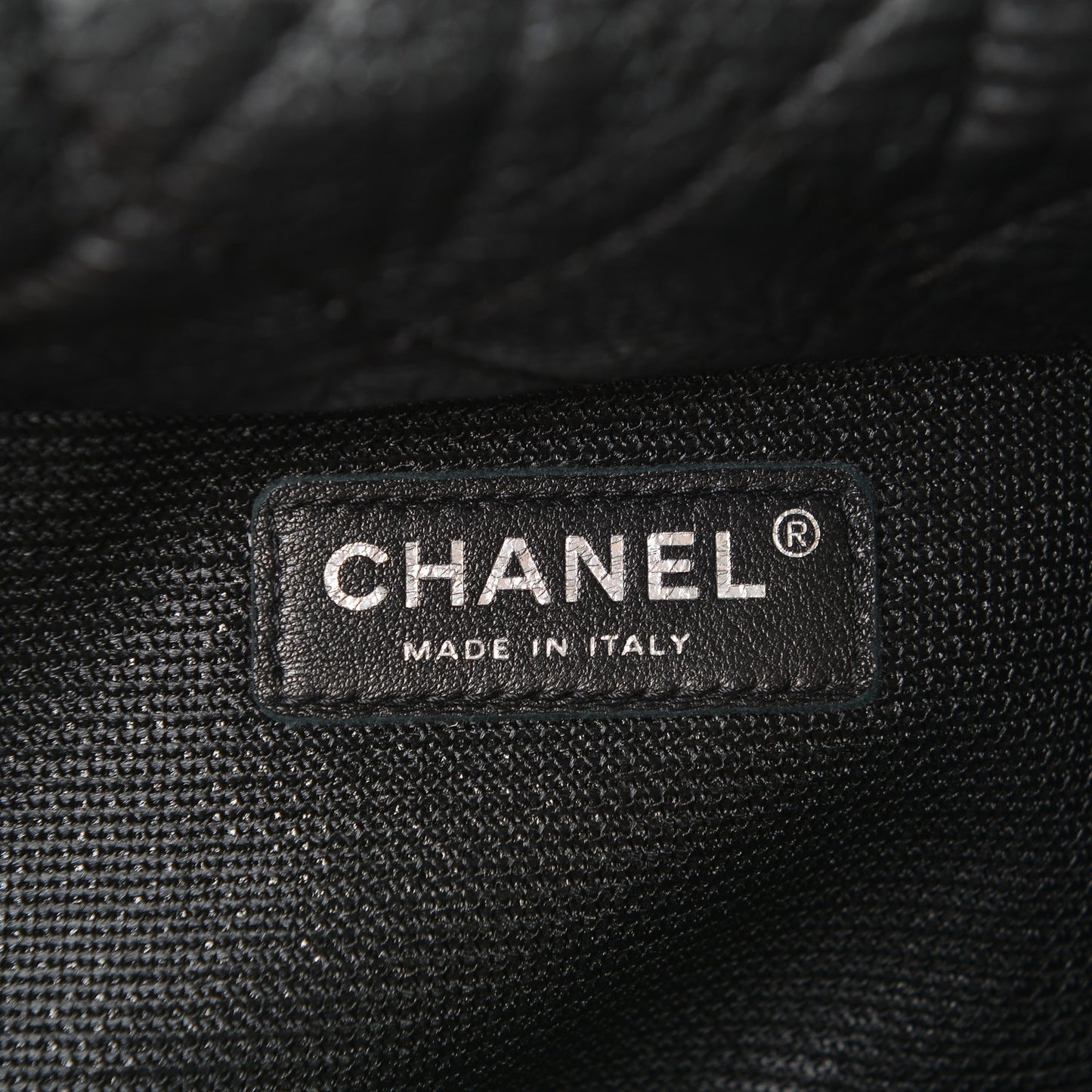 Calfskin Quilted XXL Travel Flap Bag Black