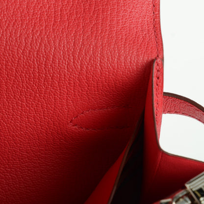 Hermes Chevre Mysore Kelly Longue Wallet Bougainvillea 5 of 13