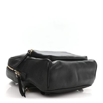 Gucci Pebbled Calfskin Soho Chain Backpack Black 4 of 10