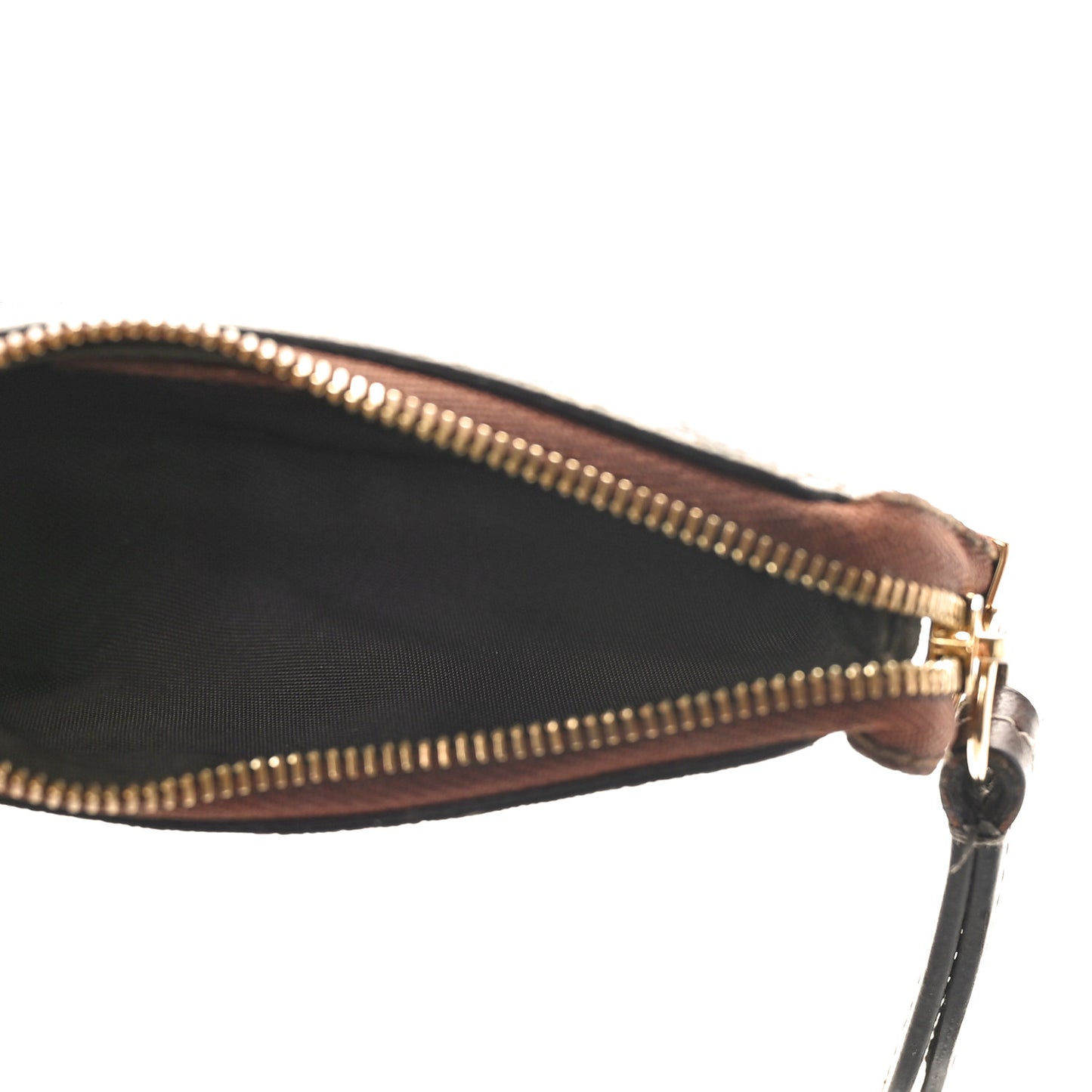 GG Supreme Monogram Key Case Brown