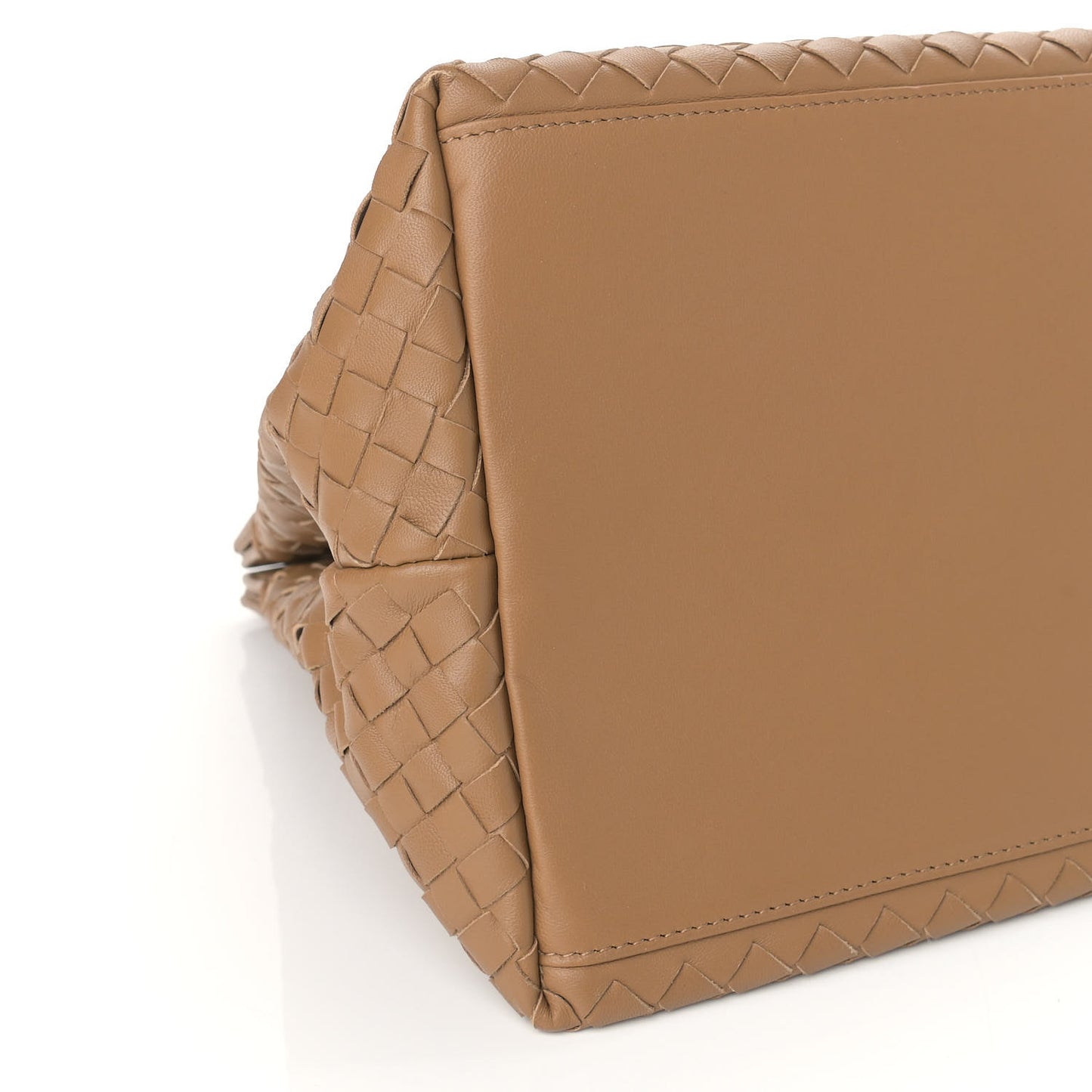 Nappa Intrecciato Tote Camel