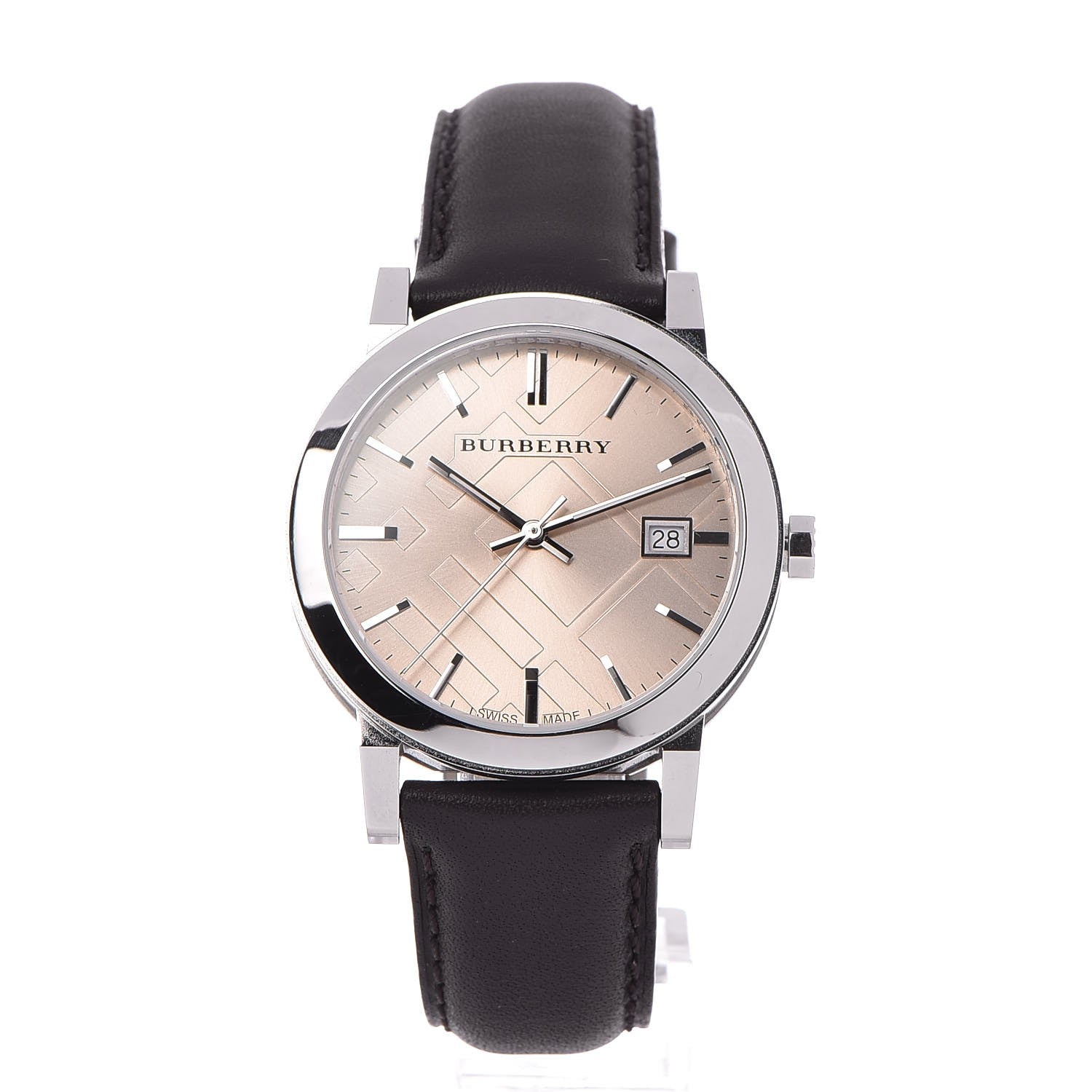 Burberry Stainless Steel Calfskin 38mm Heritage Quartz Watch Champagne BU9011 1 of 9