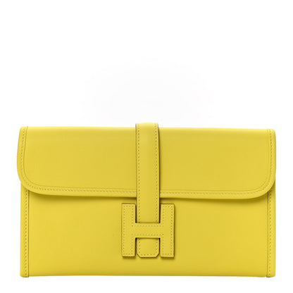 Hermes Swift Jige Duo Clutch Lime 1 of 10