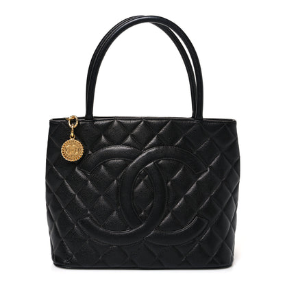 Chanel Caviar Quilted Medallion Tote Black 1 of 9