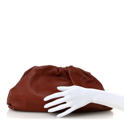 Bottega Veneta Smooth Butter Calf The Pouch Oversized Clutch Rust 2 of 10