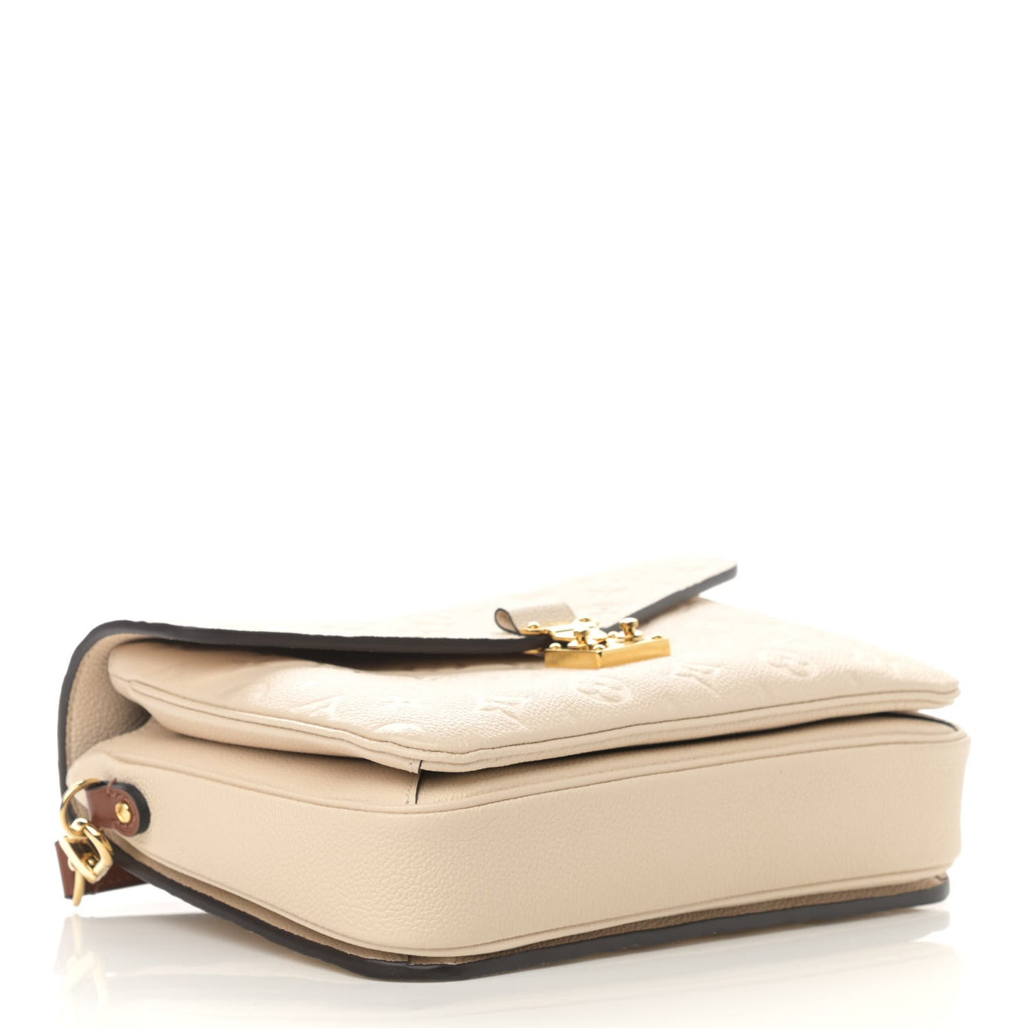 Empreinte Braided Pochette Metis Creme Beige Caramel