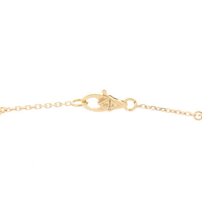 Van Cleef & Arpels 18K Yellow Gold Mother of Pearl Sweet Alhambra Pendant Necklace 4 of 7