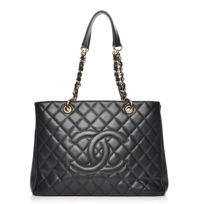 Chanel Caviar Quilted Grand Shopping Tote GST Black 1 of 8