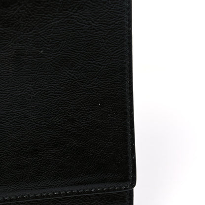 Saint Laurent Textured Patent Monogram Large Belle De Jour Clutch Black 12 of 12