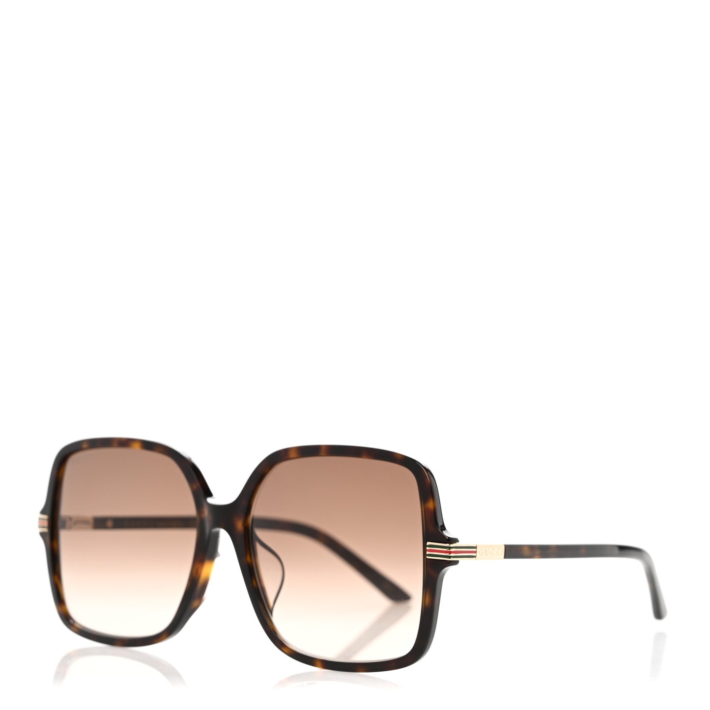 Acetate Square Frame Web Sunglasses GG1448SA Tortoise
