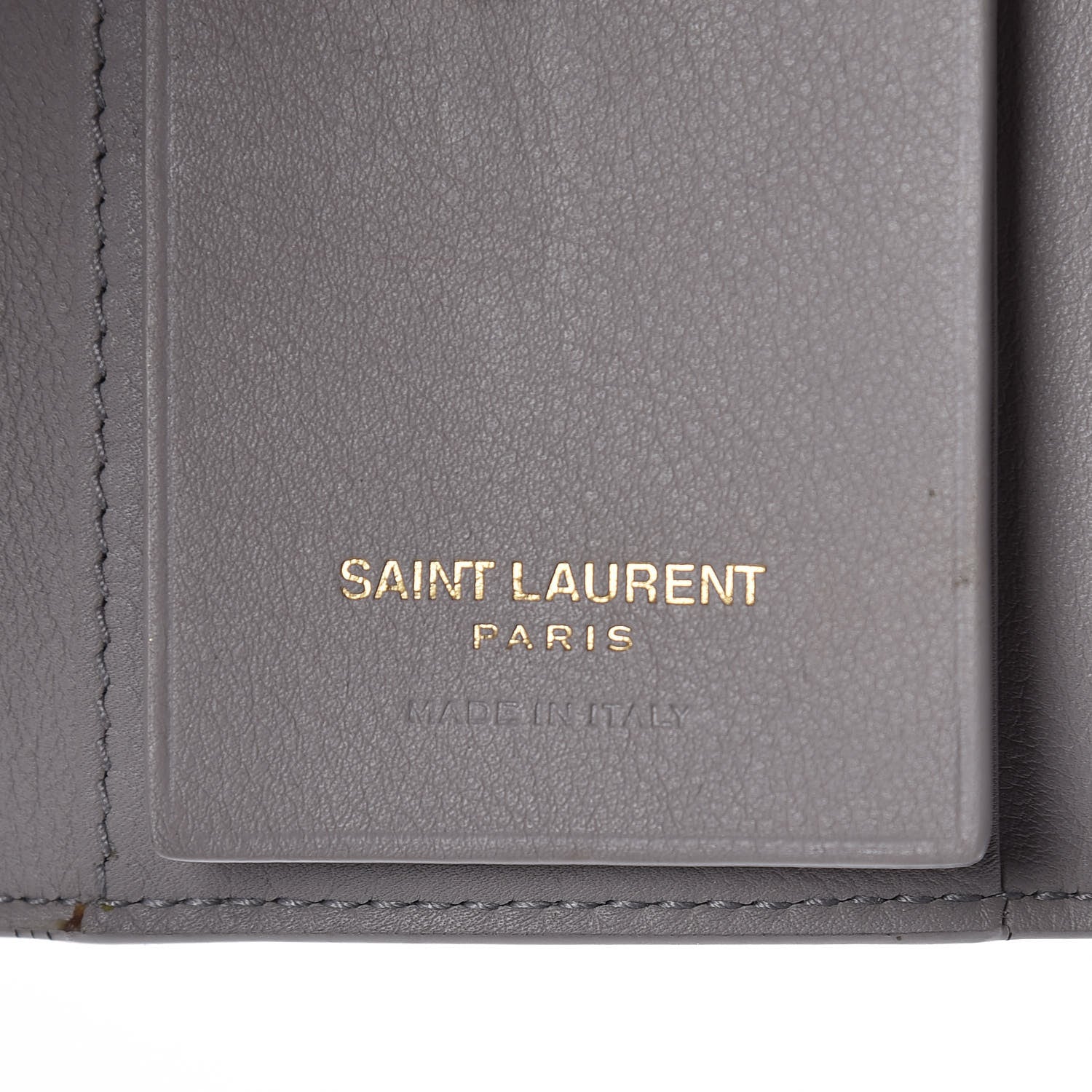 Saint Laurent Smooth Calfskin Monogram Key Case Souris 6 of 9