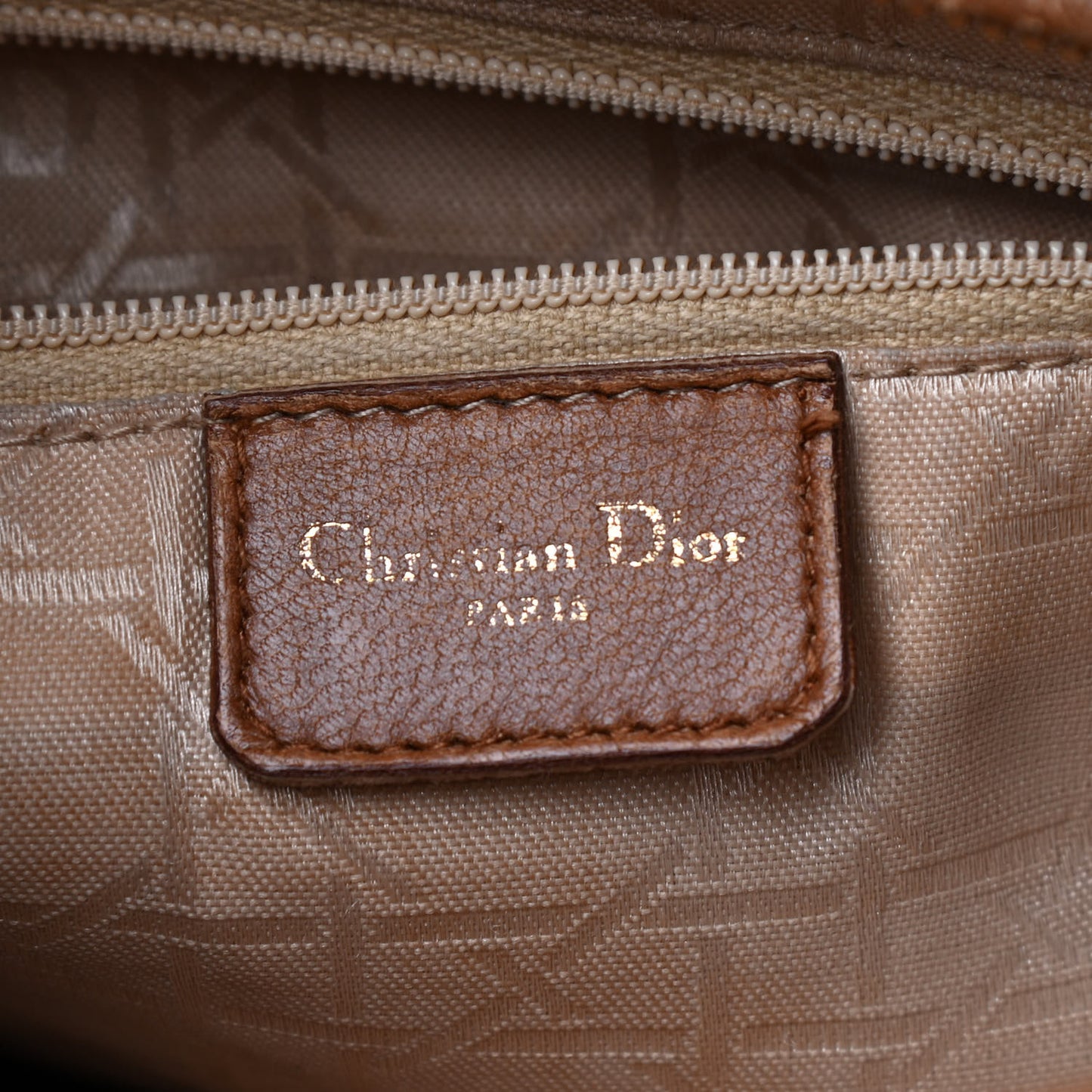 Lambskin Cannage Large Lady Dior Tan