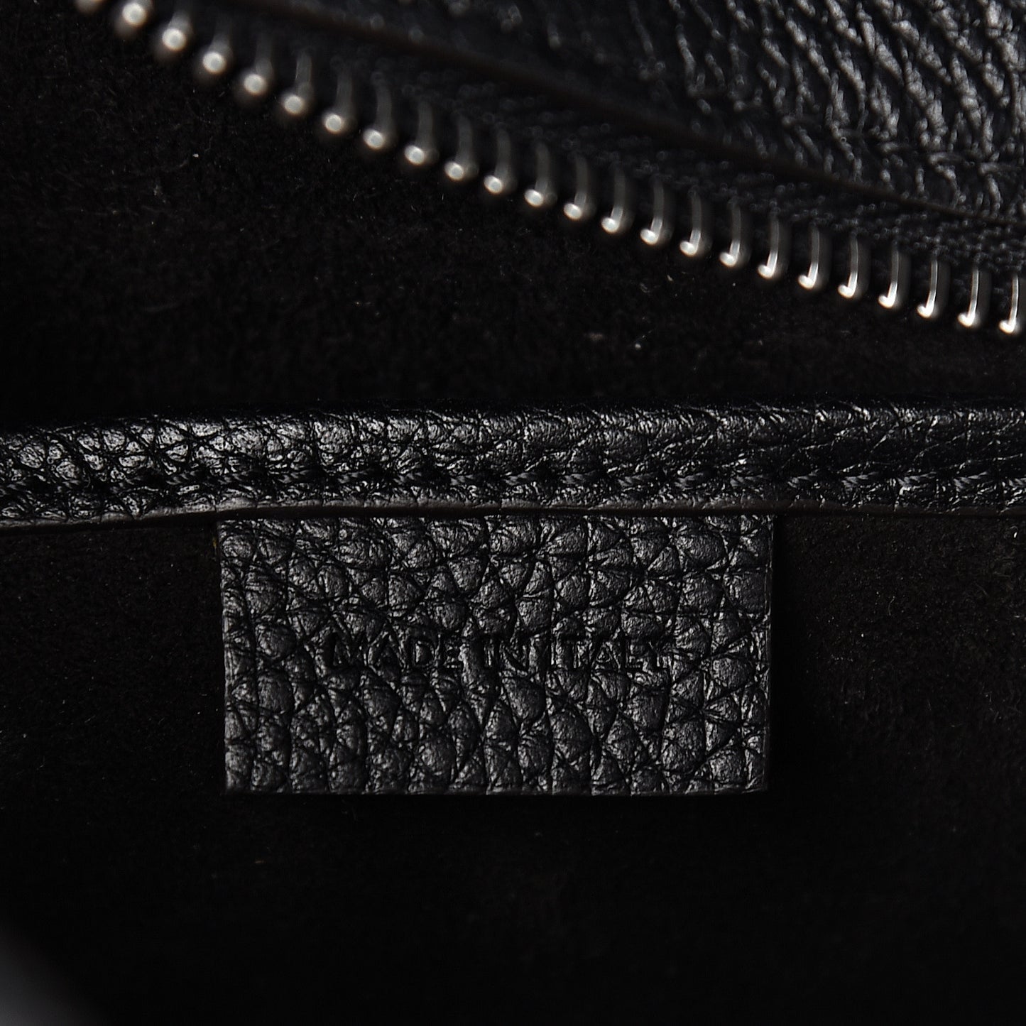 Drummed Calfskin Nano Luggage Black