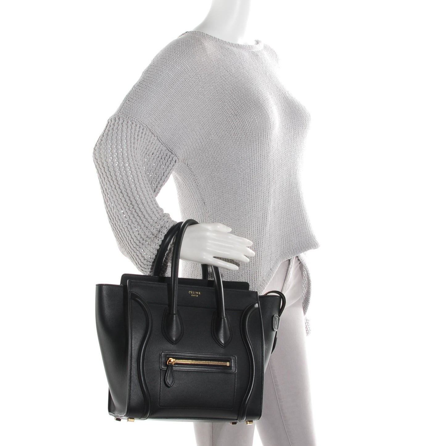 Smooth Calfskin Micro Luggage Black
