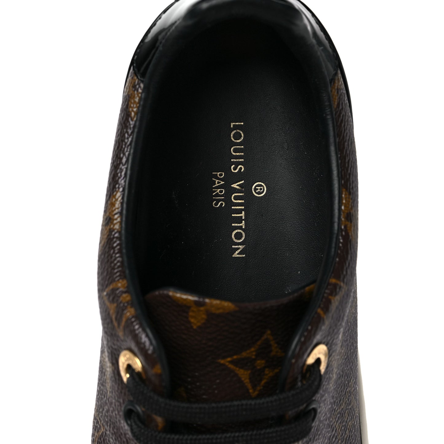 Patent Monogram Frontrow Sneakers 37