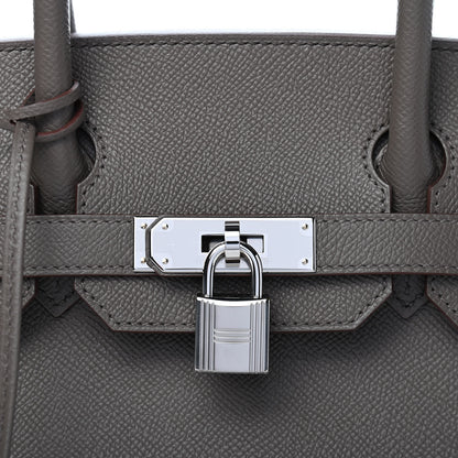 Hermes Epsom Birkin Sellier 30 Etain 18 of 18