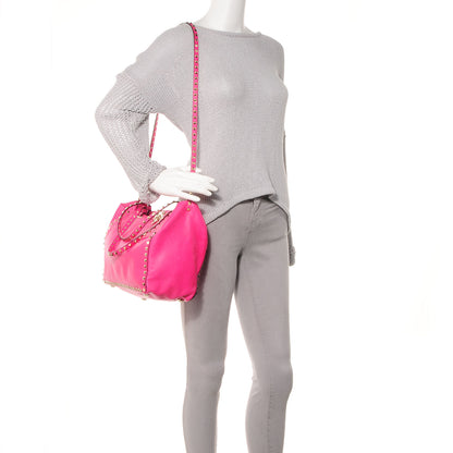 Valentino Garavani Vitello Medium Rockstud Tote Pop Fuxia 2 of 8