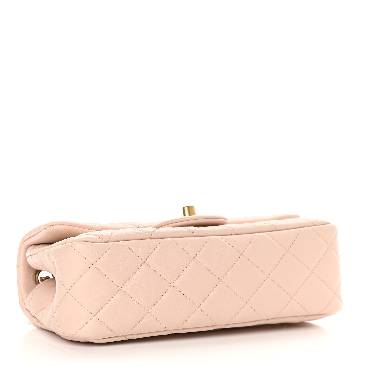 Chanel Lambskin Quilted Mini Rectangular Pearl Crush Flap Light Beige 4 of 9