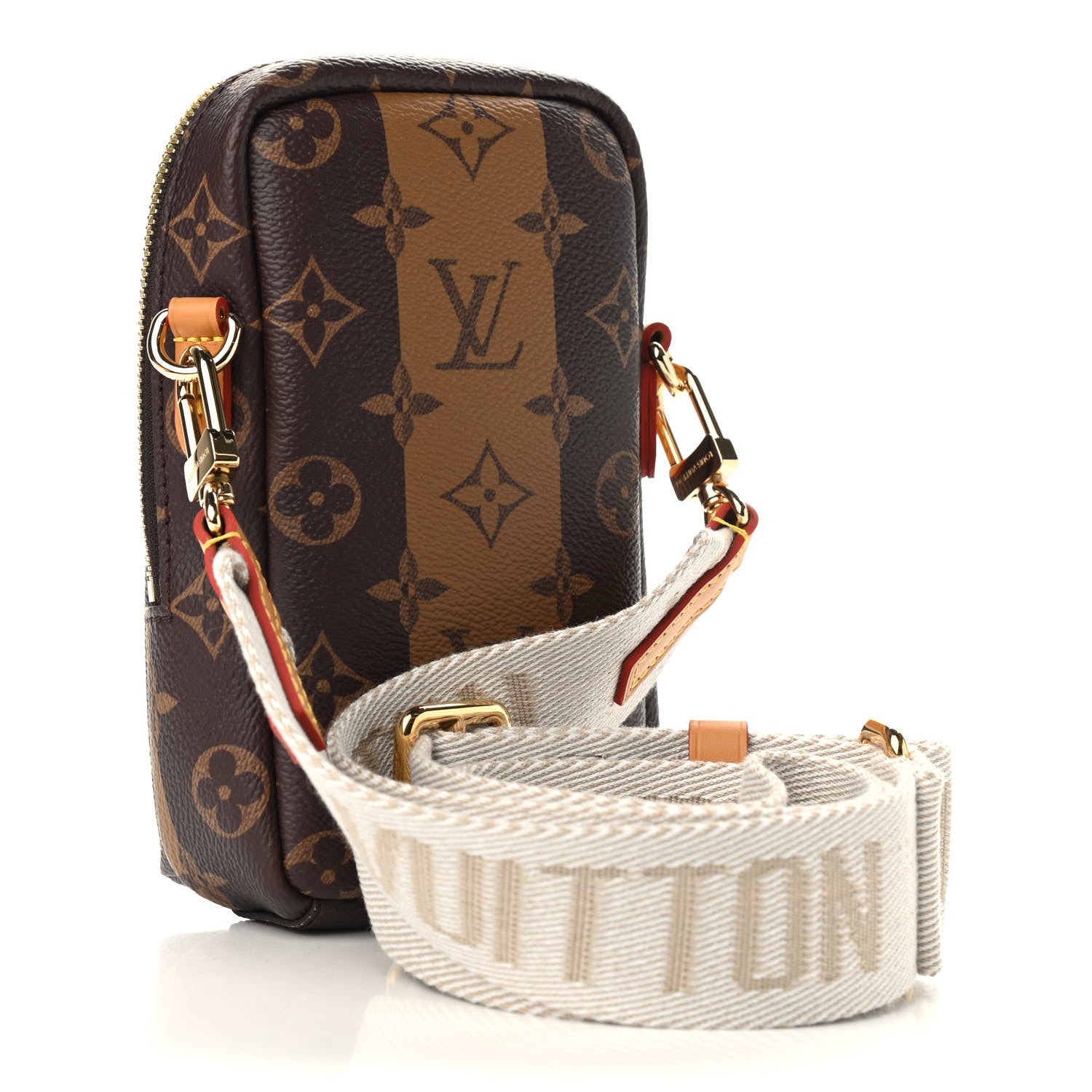 Louis Vuitton X NIGO Reverse Monogram Flat Double Phone Pouch 3 of 8