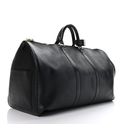 Louis Vuitton Epi Keepall 50 Black 3 of 11