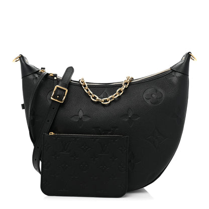 Louis Vuitton Empreinte Monogram Giant Loop Hobo Black 3 of 10