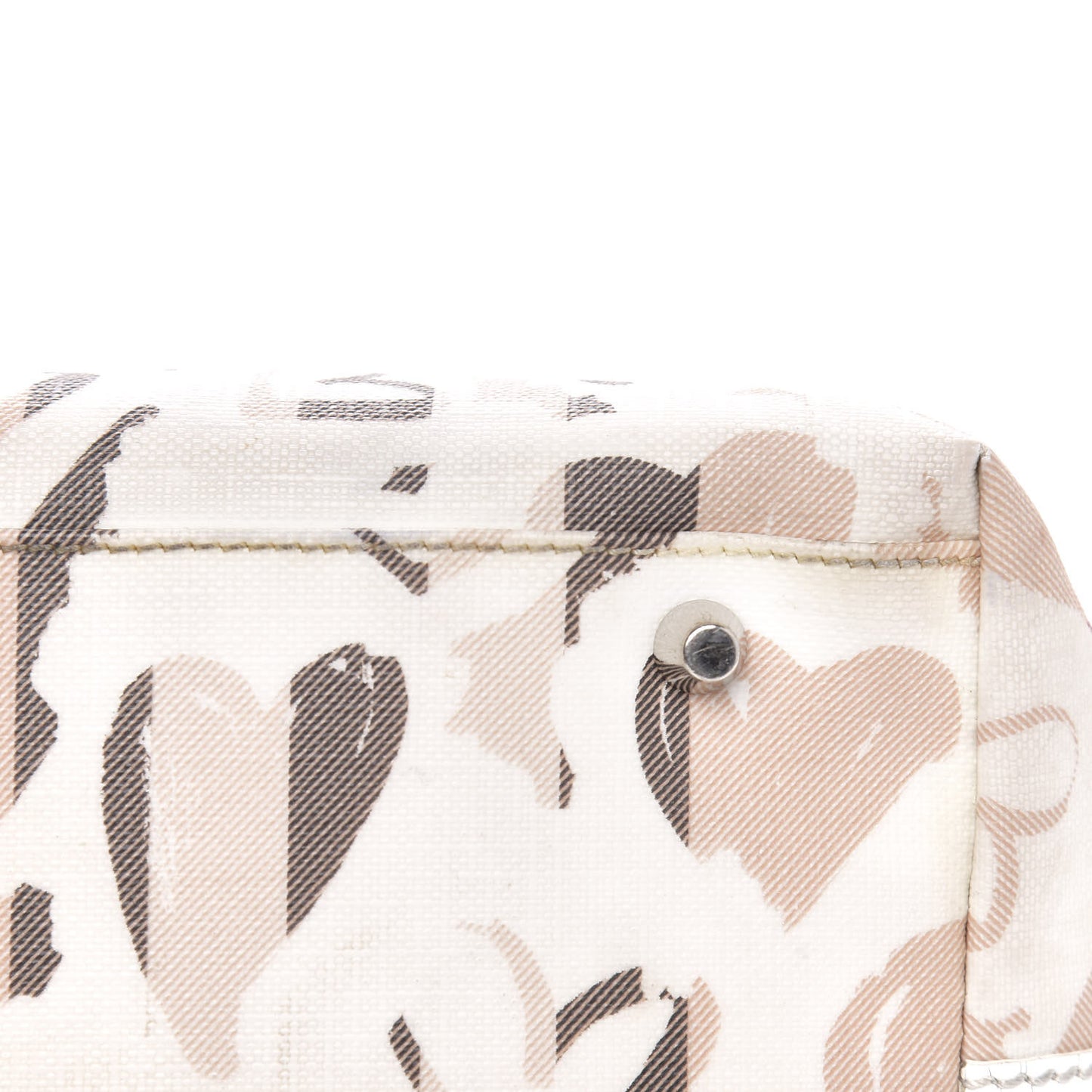 Nova Check Heart Tote White