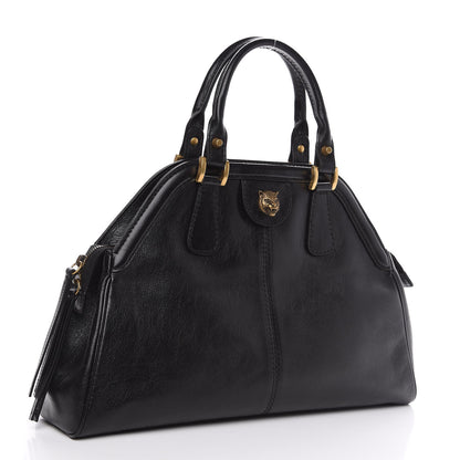 Gucci Calfskin Medium Re(Belle) Top Handle Bag Black 2 of 9