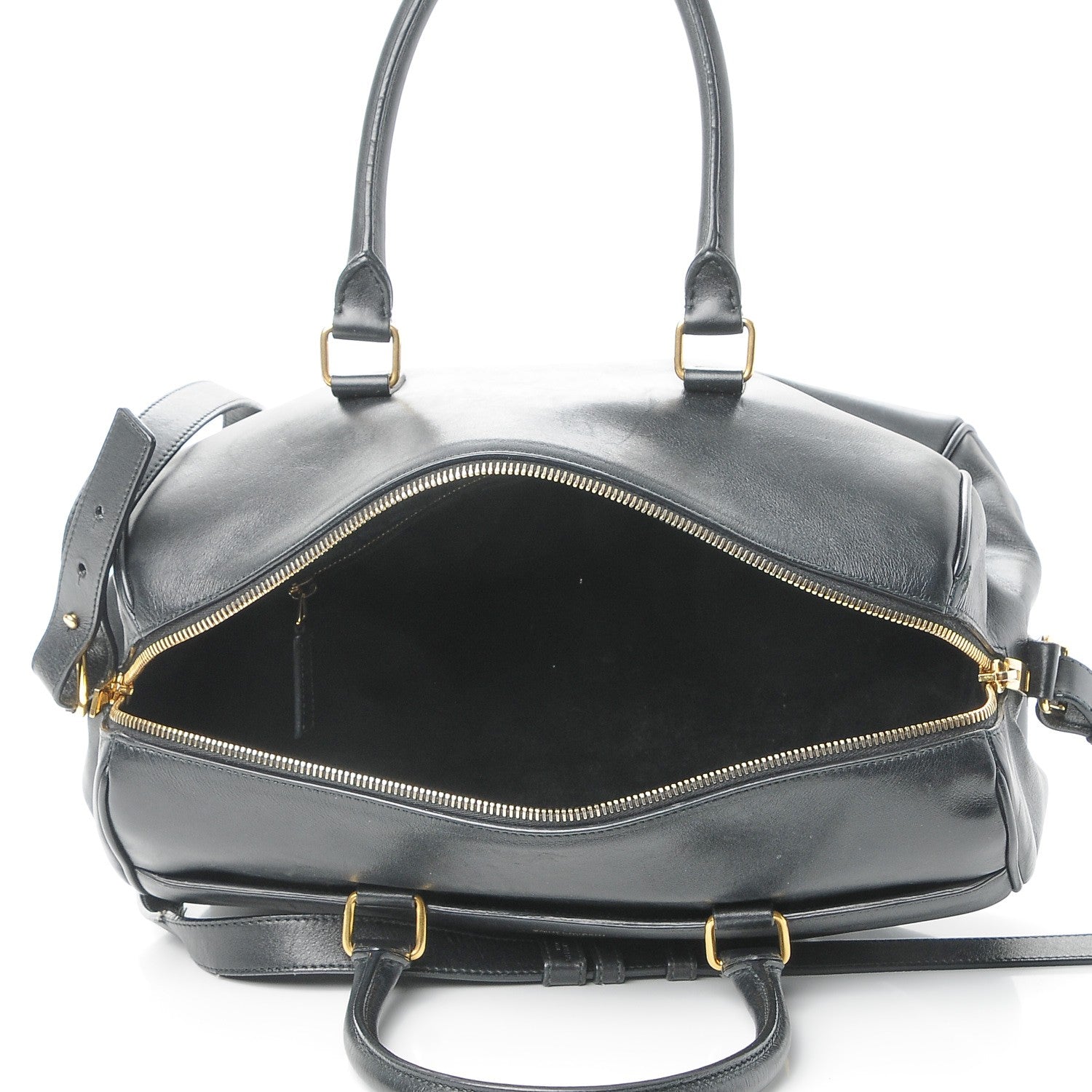 Saint Laurent Calfskin Classic Duffle 6 Black 5 of 11