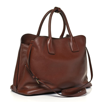 Prada Saffiano Cuir Open Promenade Tote Palissandro 4 of 15
