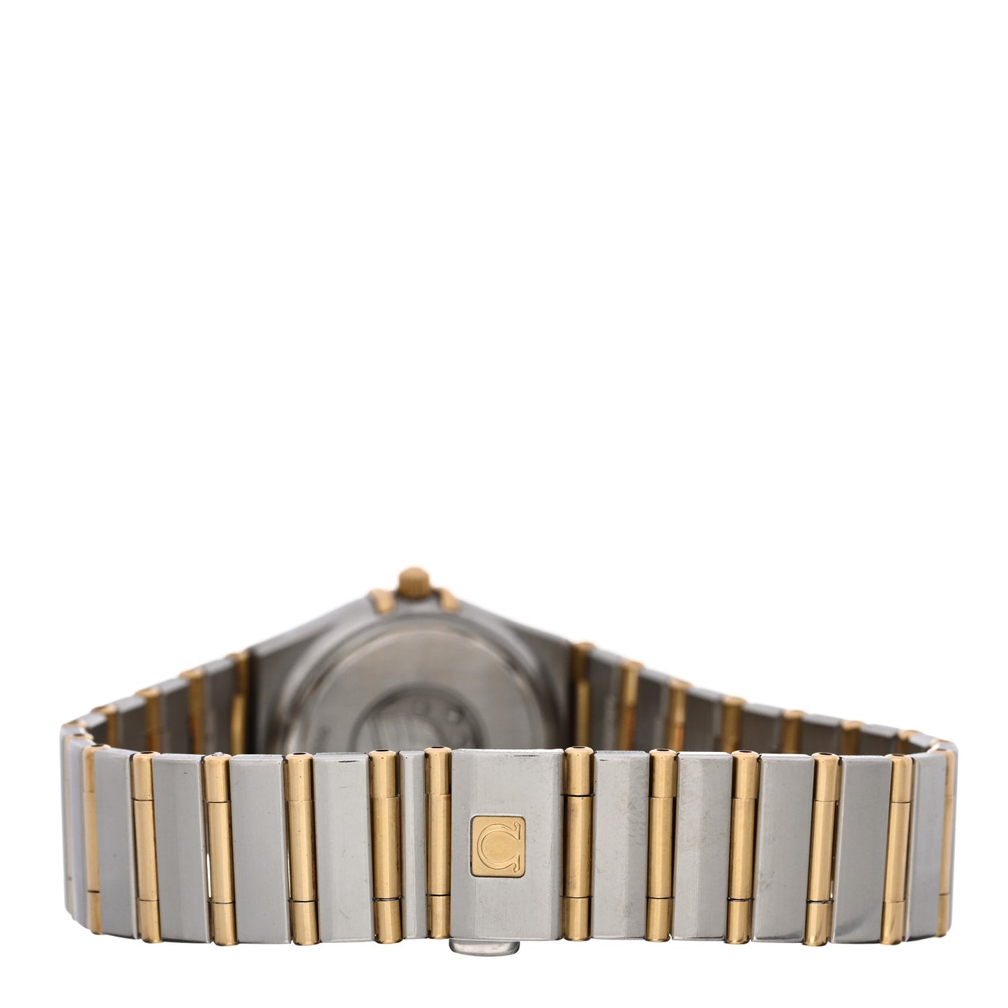 Stainless Steel 18K Yellow Gold Diamond Bezel 25mm Constellation Quartz Watch 1277.30.00