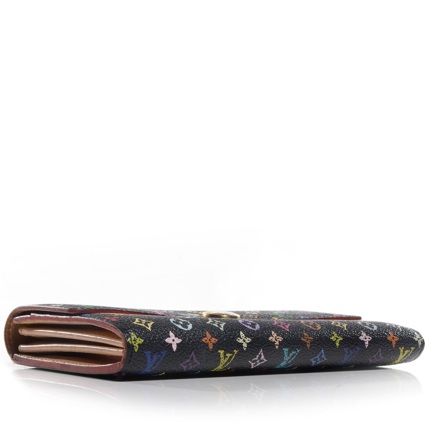 Louis Vuitton Monogram Multicolor Sarah Wallet Black 4 of 7