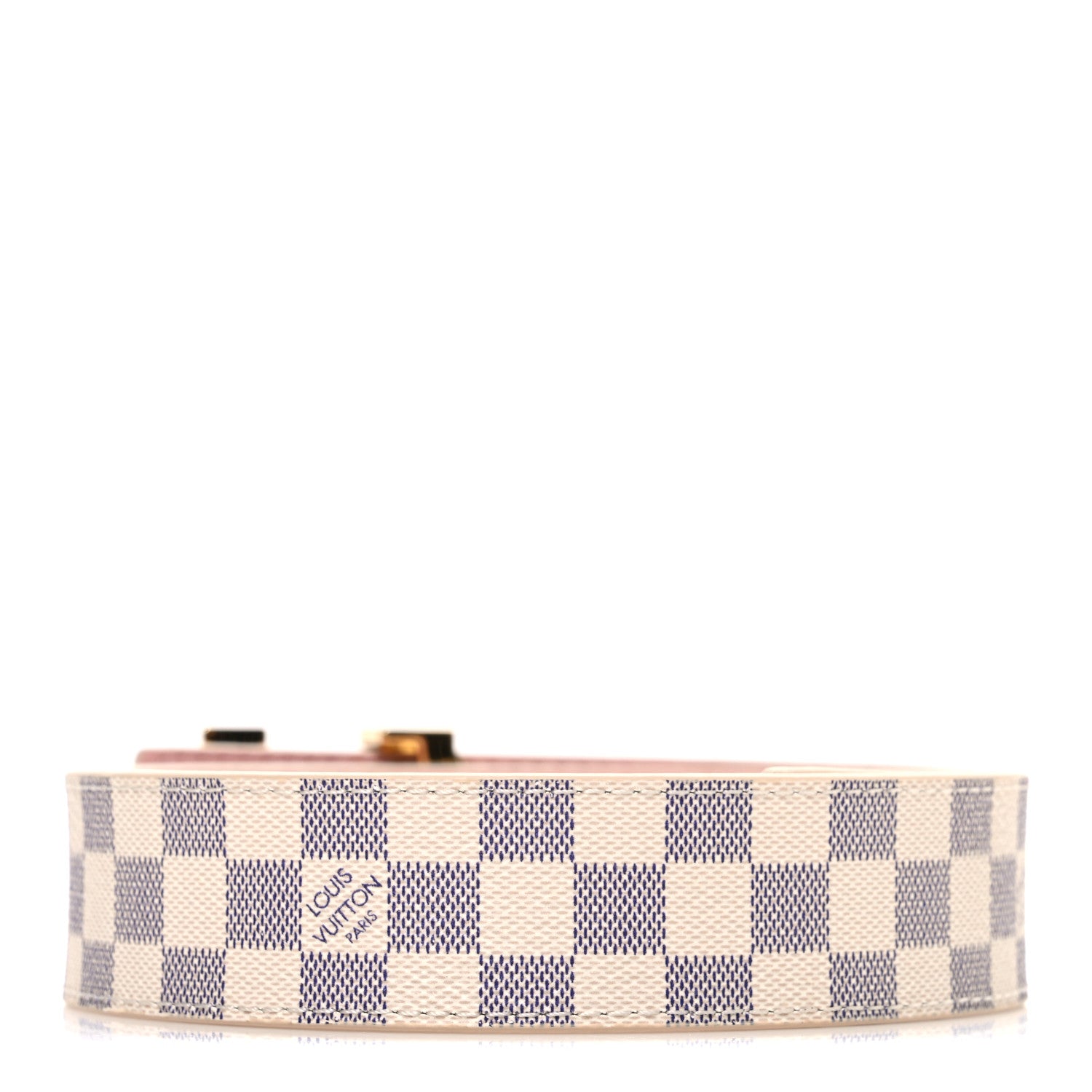 Louis Vuitton Damier Azur 30mm LV Initiales Reversible Belt 80 32 Pink 2 of 6