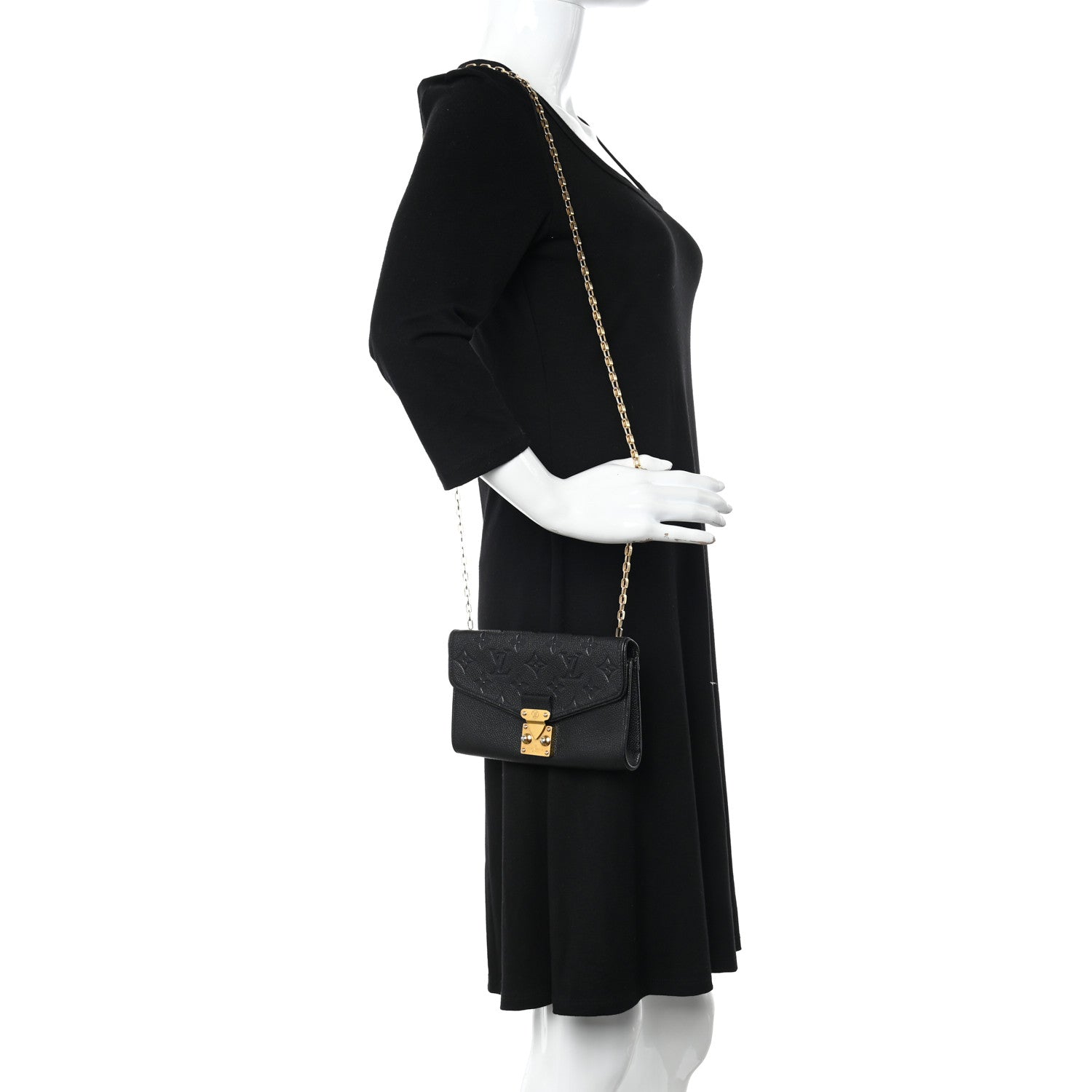 Louis Vuitton Empreinte Pochette Saint Germain Black 2 of 11