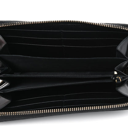 Gucci Guccissima Signature Zip Around Wallet Black 4 of 8