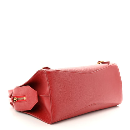 Balenciaga Grained Calfskin Neo Classic Gold Hardware S City Medium Red 4 of 10