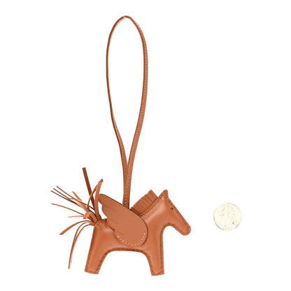 Hermes Milo Lambskin Swift Grigri Rodeo Pegase Horse Bag Charm PM Gold Gold 2 of 5