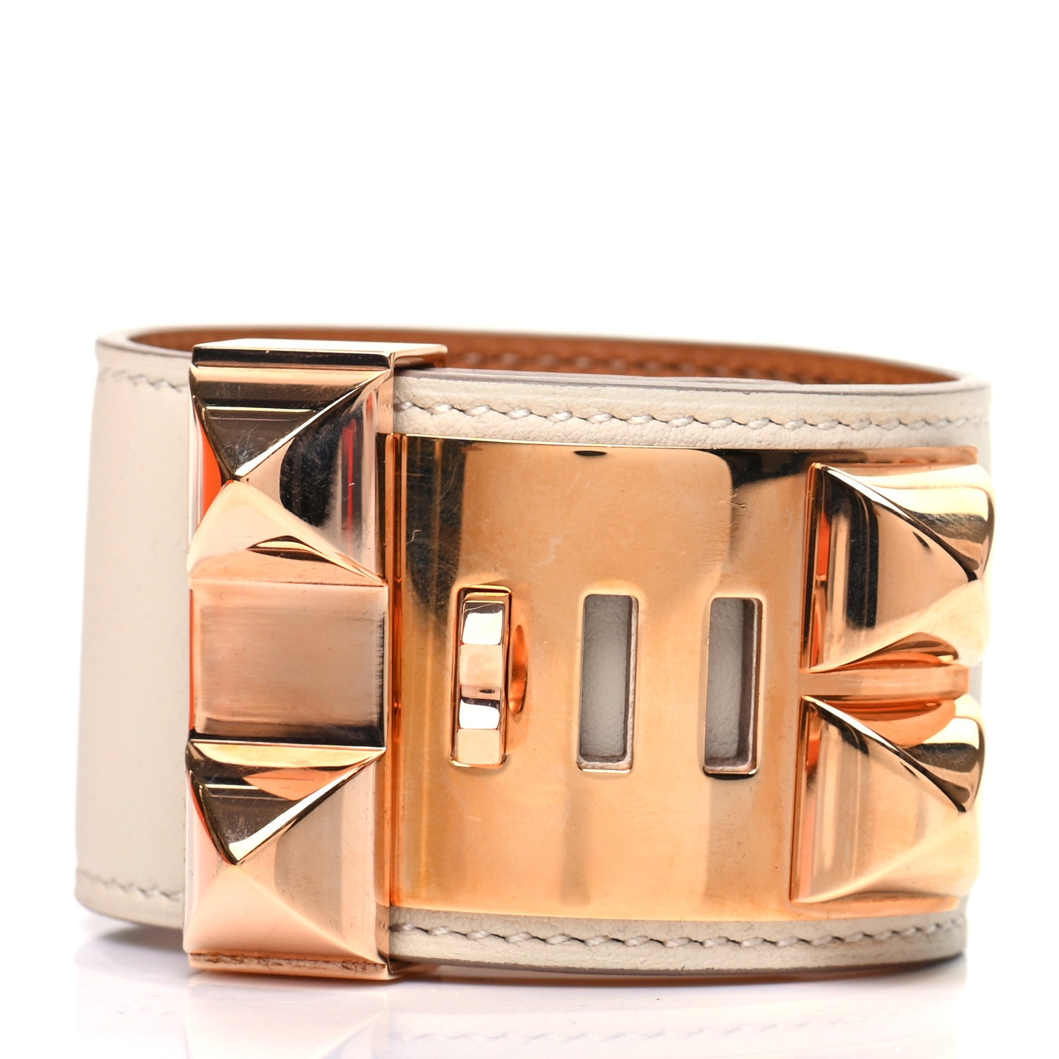 Hermes Swift Collier de Chien CDC Bracelet S Craie 3 of 6