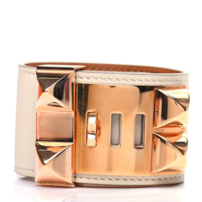 Hermes Swift Collier de Chien CDC Bracelet S Craie 3 of 6