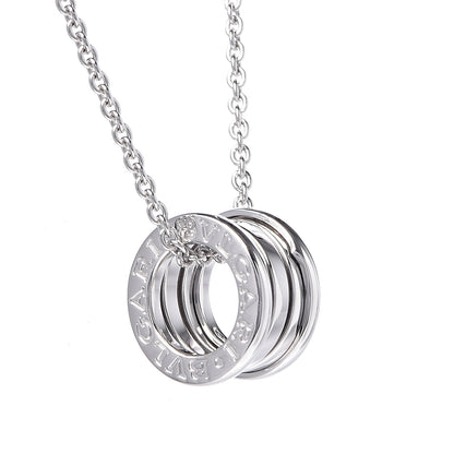 Bulgari 18K White Gold B.Zero1 Pendant Necklace 4 of 6