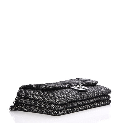 Chanel Sequin Tweed Icons Large Accordion 3 Flap Black 4 of 7