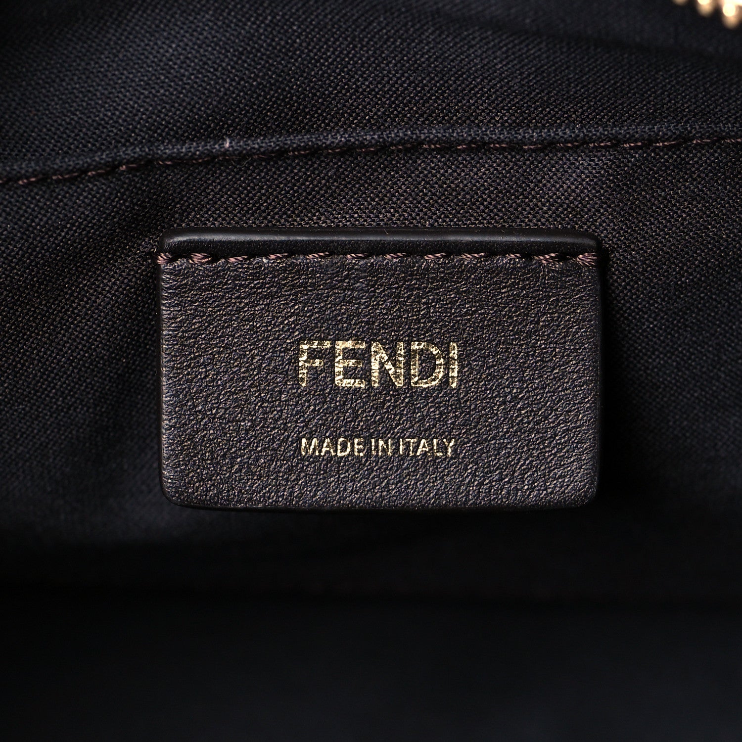Fendi Vitello King Logo Embossed Mini By The Way Boston Bag Light Rose 5 of 9