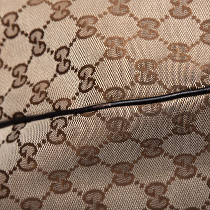 Gucci Monogram Large New Ladies Web Hobo Dark Brown 13 of 20
