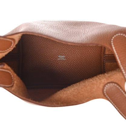 Hermes Taurillon Clemence Picotin Lock 18 PM Gold 5 of 10