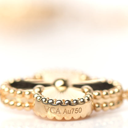 Van Cleef & Arpels 18K Yellow Gold 10 Motifs Guilloche Vintage Alhambra Necklace 4 of 6