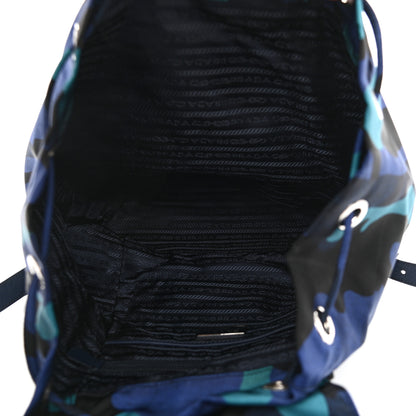 Prada Tessuto Nylon Camouflage Print Backpack Royal 5 of 13