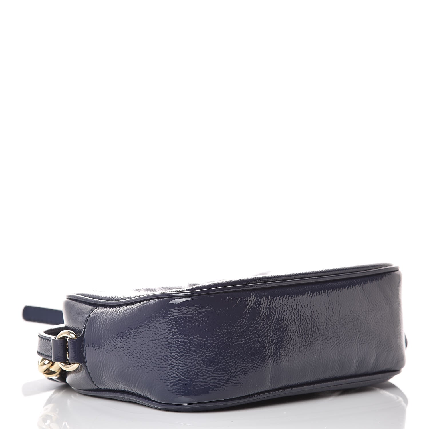 Gucci Vernice Naplack Small Soho Disco Bag Uniform Blue 4 of 11