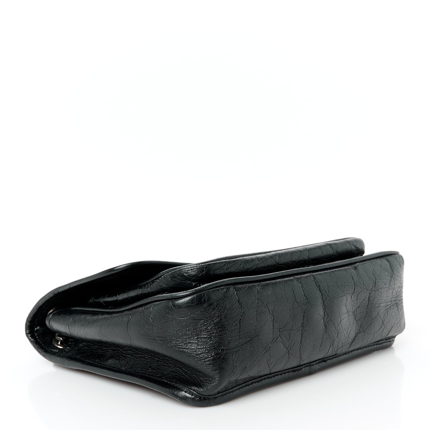 Saint Laurent Crinkled Calfskin Matelasse Monogram Baby Niki Chain Satchel Black 4 of 11