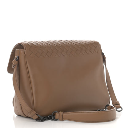 Bottega Veneta Nappa Small Intrecciato Saddle Crossbody Camel 3 of 12