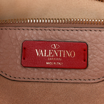 Valentino Garavani Grained Calfskin Rockstud Shoulder Tote Poudre 7 of 9