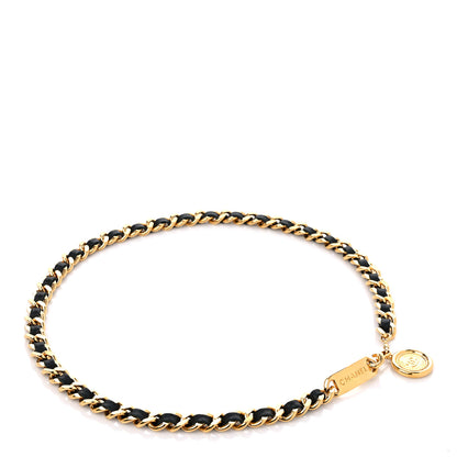 Chanel Lambskin Chain CC Medallion Belt Black Gold 1 of 5